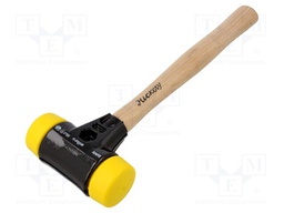 Hammer; 400g; Size: 60mm; Features: yelow tip:  medium hard