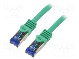 Patch cord; S/FTP; 6a; stranded; Cu; LSZH; green; 20m; 26AWG