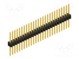 Connector: pin strips; pin header; male; PIN: 26; 1.27mm; THT; 1x26