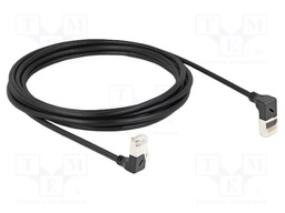Patch cord; S/FTP; Cat: 6a; 3m; LSZH; black; 30AWG; Øcable: 4.5mm