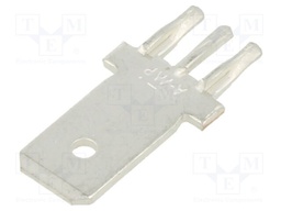 Terminal: flat; 6.3mm; 0.8mm; male; THT; phosphor bronze; straight