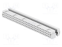 Plug; DIN 41612; type C; female; PIN: 64; a+c; IDC; straight; 1.5A