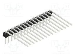 Connector: pin strips; pin header; male; PIN: 15; 2.54mm; THT; 1x15