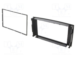 Radio mounting frame; VW; 2 DIN; black