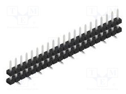 Connector: pin strips; pin header; male; PIN: 21; 2mm; SMT; 1x21