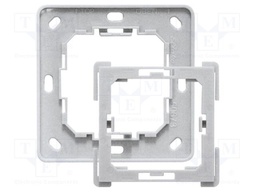 Mounting plate with frame; grey