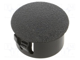 Accessories: stopper; H: 10.3mm; push-in,snap-fastener; black