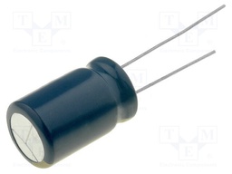 Capacitor: electrolytic; low impedance; THT; 100uF; 16VDC; ±20%