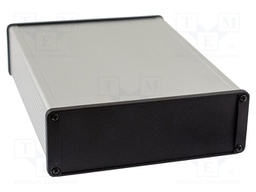 Enclosure: with panel; 1457; X: 165mm; Y: 220mm; Z: 55mm; aluminium