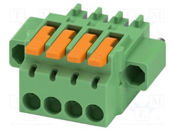 PCB connector, nominal cross section: 1.5 mm2, color: green,