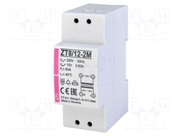 Transformer: bell; 12VA; 230VAC; 12V; Leads: terminal block; IP20