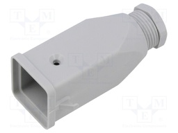 Enclosure: for HDC connectors; CK; size 21.21; Locking: for latch