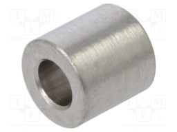 Spacer sleeve; 2.6mm; cylindrical; stainless steel; Out.diam: 5mm