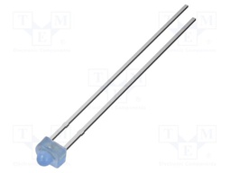 LED; blue; 1.8mm; 500mcd; 30°; Front: convex; 2.7VDC; No.of term: 2