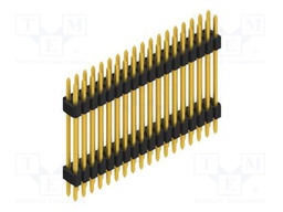 Connector: pin strips; pin header; male; PIN: 36; 1.27mm; THT; 2x18