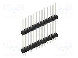 Connector: pin strips; pin header; male; PIN: 13; 2.54mm; THT; 1x13