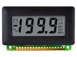 Voltmeter; digital,mounting; 0÷200mV; on panel; snap fastener