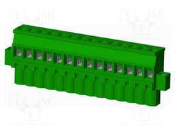 Connector: pluggable terminal block; plug; female; angled 90°