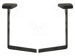 Armrests; ESD; 1set; steel