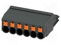 PCB connector, nominal cross section: 4 mm2, color: black, n