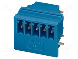 PCB headers, nominal cross section: 1.5 mm?, color: blue, no