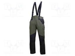 Dungarees; Size: XXL; green-black; on suspenders,furlined
