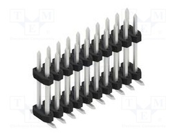 Connector: pin strips; pin header; male; PIN: 20; 2mm; SMT; 2x10