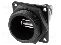Socket; adapter; USB A socket-front,USB B socket-back; USB 2.0