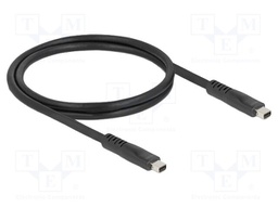Cable; mini DisplayPort plug,both sides; DisplayPort 2.1; black