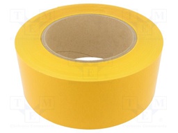Tape: marking; yellow; L: 50m; W: 100mm; self-adhesive; PVC