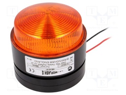 Signaller: lighting; flashing light; orange; Series: X80; 20÷72VAC