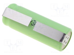Re-battery: Ni-MH; 2/3AAA,2/3R3; 1.2V; 400mAh; soldering lugs