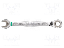 Wrench; inch,combination spanner,with ratchet; steel; 171mm