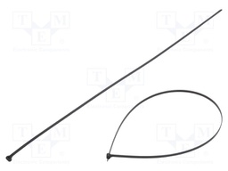 Cable tie; with a metal clasp; L: 780mm; W: 7mm; polyamide; 534N