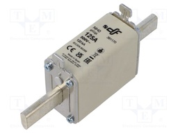 Fuse: fuse; gG; 125A; 500VAC; 250VDC; ceramic; NH0