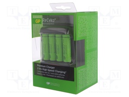 Charger: for rechargeable batteries; Ni-MH; Size: AA,AAA; Plug: EU