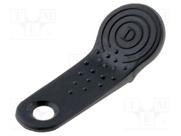 Pellet memory holder in a keychain; black