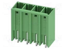 PCB headers, nominal cross section: 6 mm?, color: green, nom
