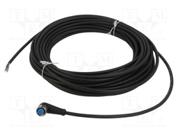Cable: for sensors/automation; M12; PIN: 5; angled; 15m; plug; 4A