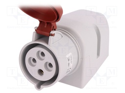 Connector: AC supply 3-phase; socket; female; 32A; 400VAC; IP44