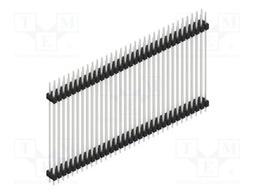 Connector: pin strips; pin header; male; PIN: 66; 2.54mm; THT; 2x33
