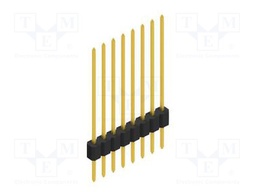 Connector: pin strips; pin header; male; PIN: 8; 1.27mm; THT; 1x8