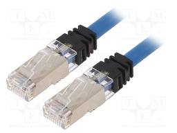 Patch cord; S/FTP,TX6A™ 10Gig; 6a; stranded; Cu; LSZH; blue; 26AWG