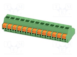 PCB connector, nominal cross section: 2.5 mm2, color: green,