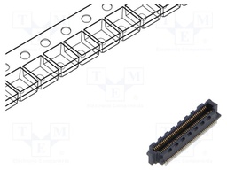 Connector: PCB to PCB; female; PIN: 40; 0.4mm; SS4; gold-plated; SMT
