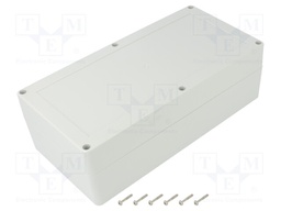 Enclosure: multipurpose; X: 120mm; Y: 240mm; Z: 75mm; ZP; ABS; gasket