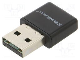PC extension card: WiFi network; USB A plug; USB 2.0; black