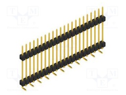 Connector: pin strips; pin header; male; PIN: 22; 2.54mm; SMT; 1x22