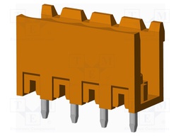 Connector: pluggable terminal block; socket; male; on PCBs