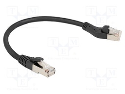 Patch cord; S/FTP; Cat: Cat 8.1; RJ45 plug,RJ45 left angled plug